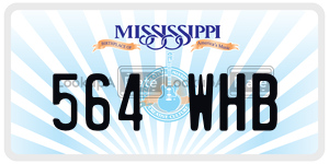 564WHB  license plate in MS