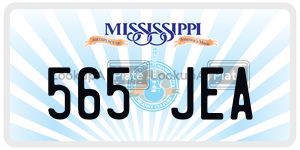 565JEA  license plate in MS