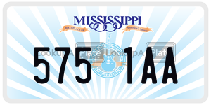 5751AA  license plate in MS