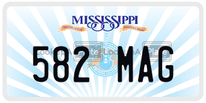 582MAG  license plate in MS