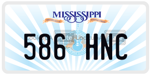 586HNC  license plate in MS
