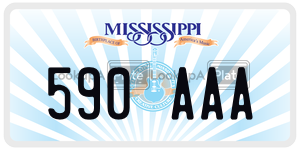 590AAA  license plate in MS