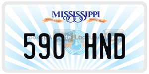 590HND  license plate in MS
