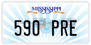 590PRE  license plate in MS