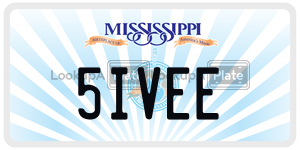 5IVEE  license plate in MS