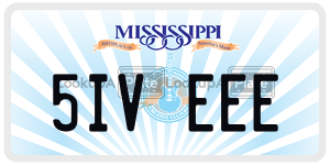 5IVEEE  license plate in MS