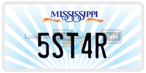 5ST4R  license plate in MS