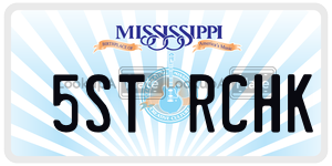 5STRCHK  license plate in MS