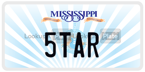 5TAR  license plate in MS
