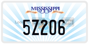 5Z206  license plate in MS