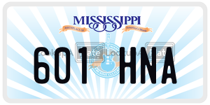 601HNA  license plate in MS