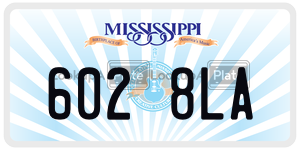 6028LA  license plate in MS