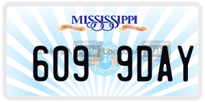 6099DAY  license plate in MS