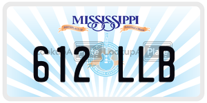 612LLB  license plate in MS