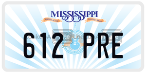 612PRE  license plate in MS