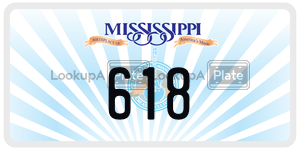 618  license plate in MS