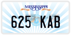 625KAB  license plate in MS