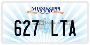 627LTA  license plate in MS