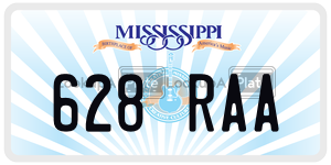 628RAA  license plate in MS