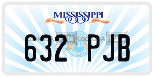 632PJB  license plate in MS