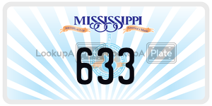 633  license plate in MS