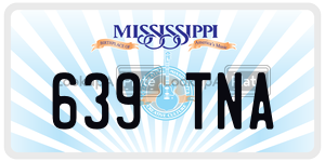 639TNA  license plate in MS