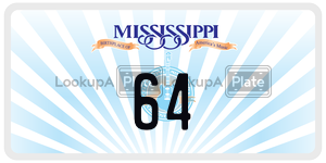 64  license plate in MS