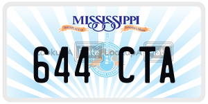 644CTA  license plate in MS