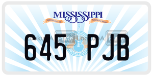 645PJB  license plate in MS