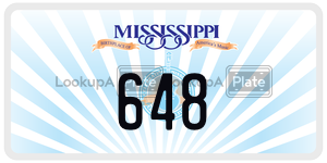 648  license plate in MS