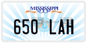 650LAH  license plate in MS
