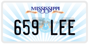 659LEE  license plate in MS