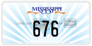 676  license plate in MS