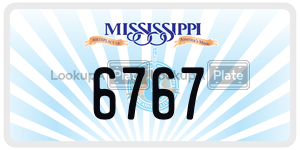 6767  license plate in MS