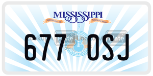 6770SJ  license plate in MS