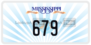 679  license plate in MS
