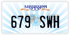679SWH  license plate in MS