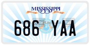 686YAA  license plate in MS