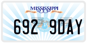 6929DAY  license plate in MS