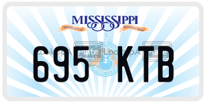 695KTB  license plate in MS