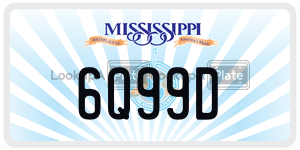 6Q99D  license plate in MS