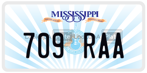 709RAA  license plate in MS