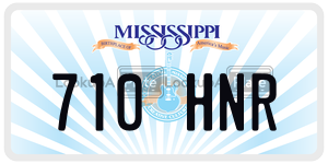 710HNR  license plate in MS