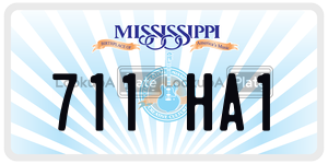 711HA1  license plate in MS