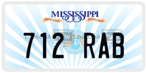 712RAB  license plate in MS