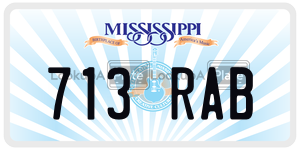 713RAB  license plate in MS