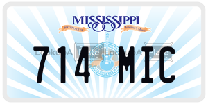 714MIC  license plate in MS