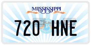 720HNE  license plate in MS