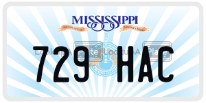 729HAC  license plate in MS
