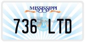 736LTD  license plate in MS